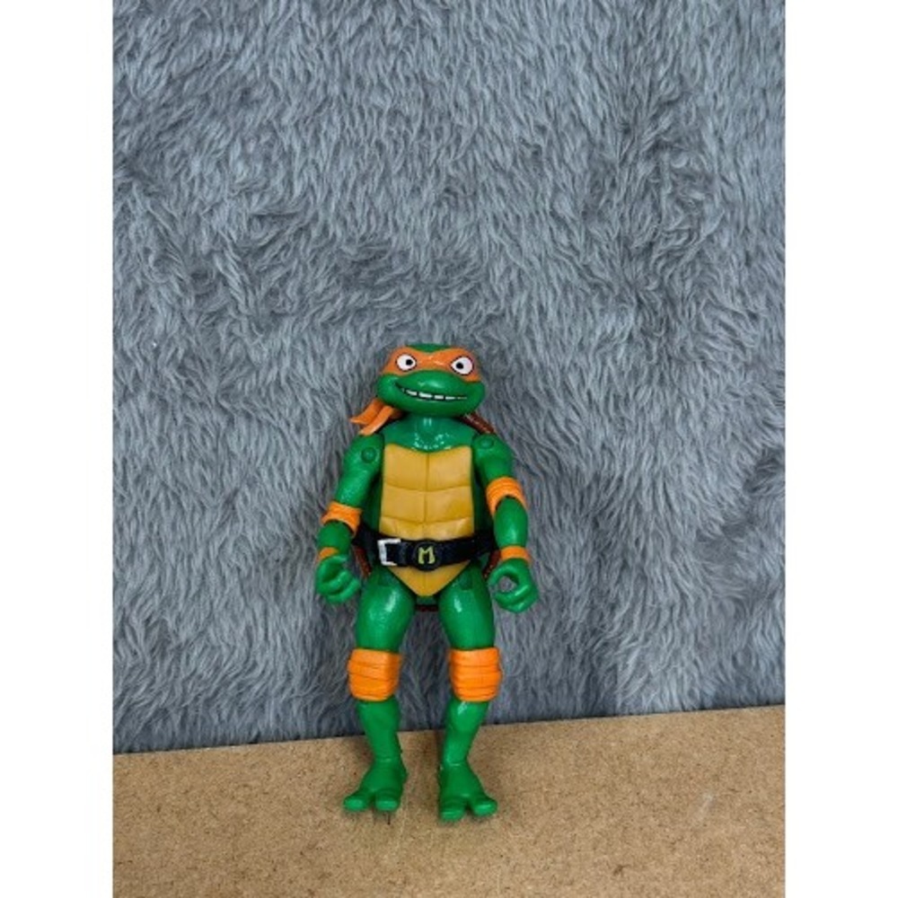 TMNT Michelangelo Action Figure Orange Mask 2012 Playmates Toys LY 3248 4.5 Inch